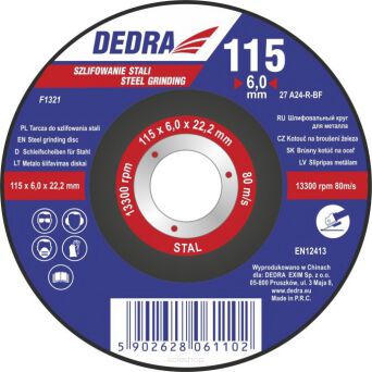 TARCZA DO SZLIF. STALI 125x6,0x22,2 