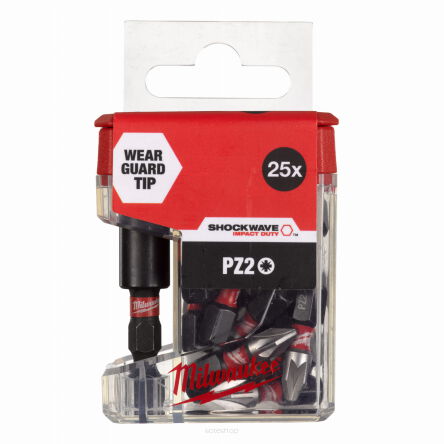ZESTAW 25szt. BITÓW PZ2x25mm+ NASADKA MAGNETYCZNA
